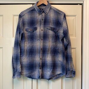 Men’s Blue Cotton Flannel